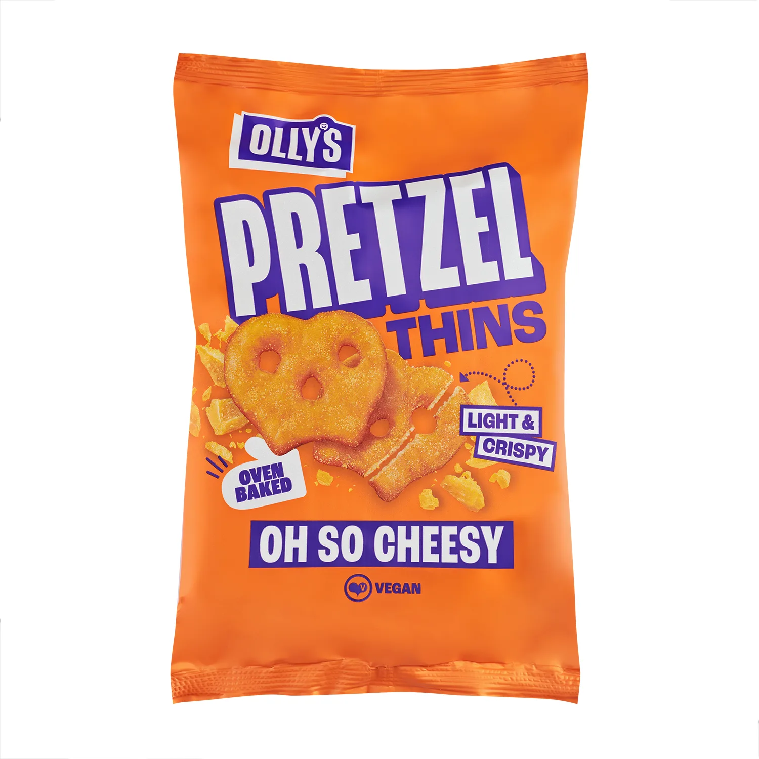 Olly's Pretzel Thins - Vegan Cheese - 140g