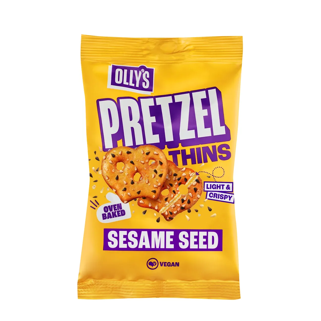 Olly's Pretzel Thins - Multiseed Sesame - 140g