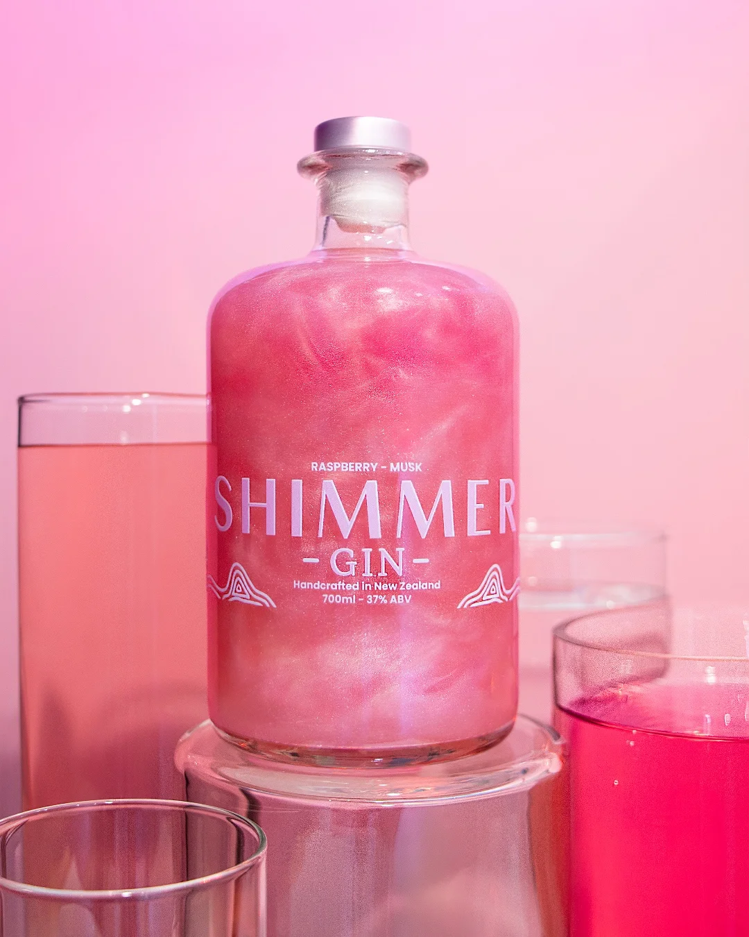 Pink Shimmer Gin - Raspberry & Musk