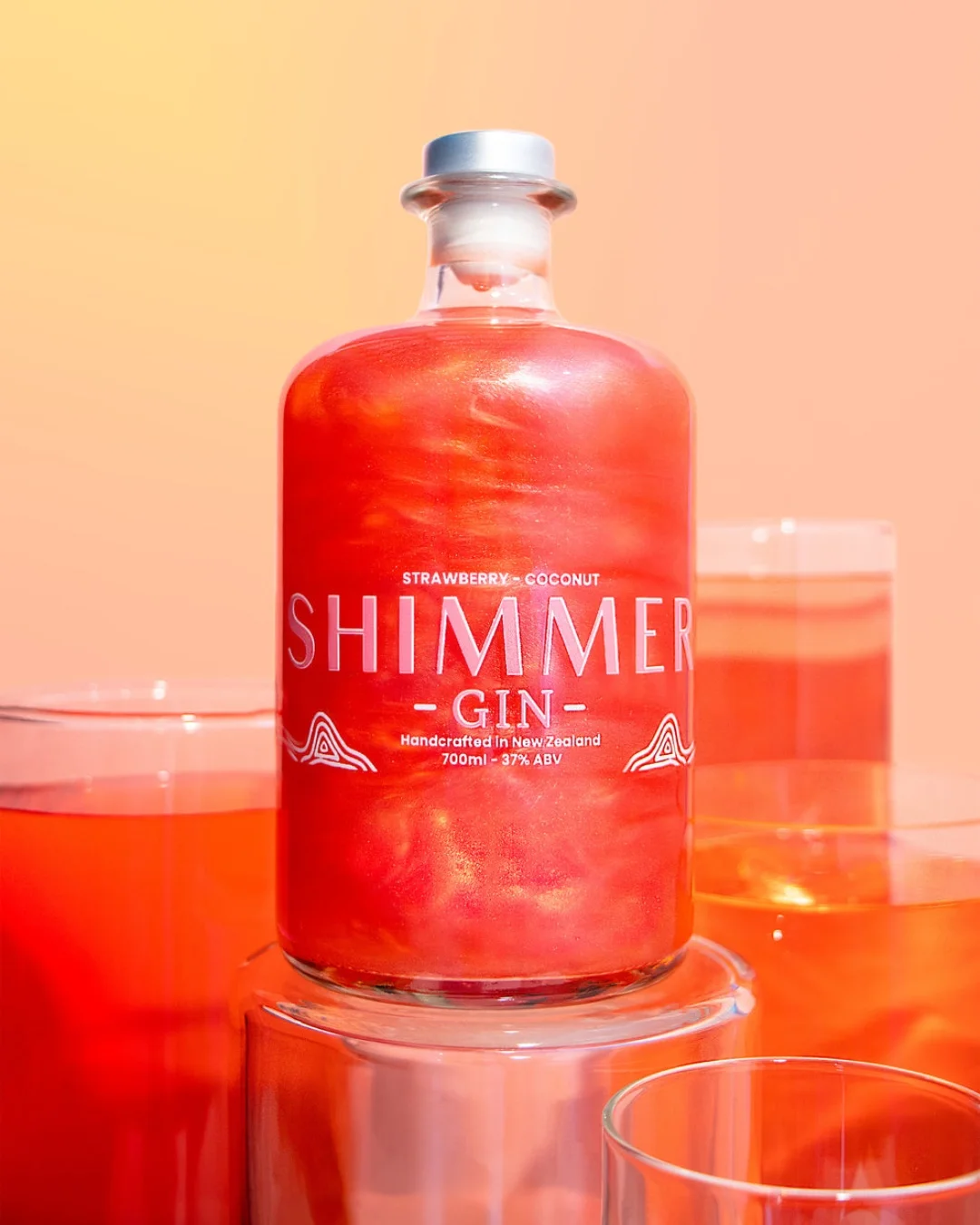Red Shimmer Gin - Strawberry & Coconut