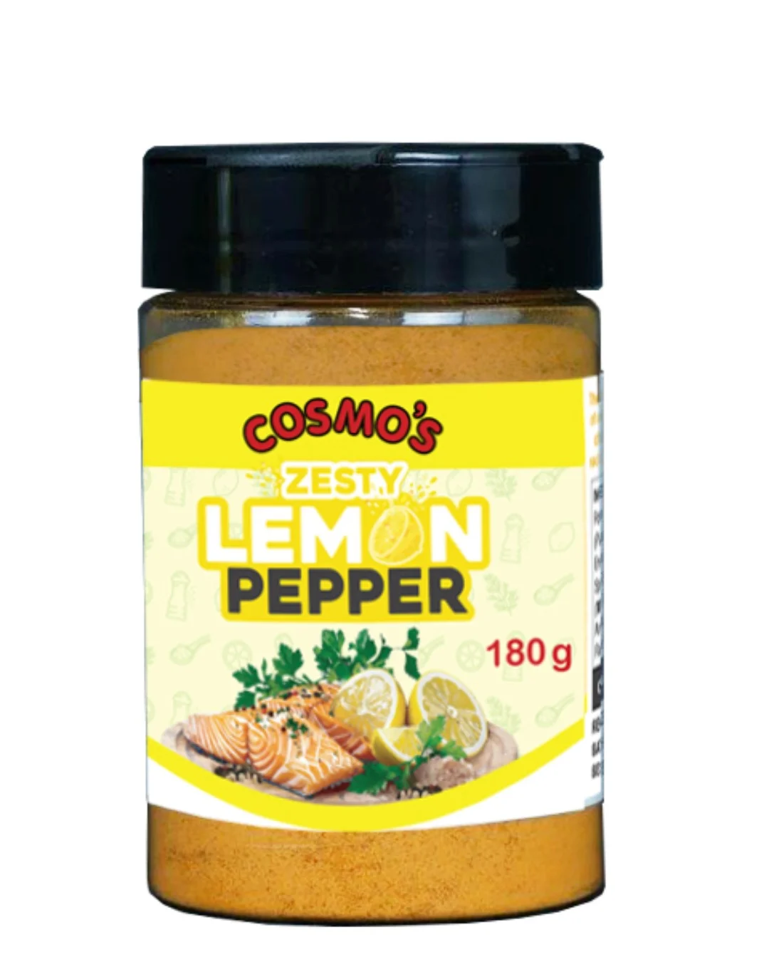 Cosmo’s Zesty Lemon Pepper Shaker 180gm