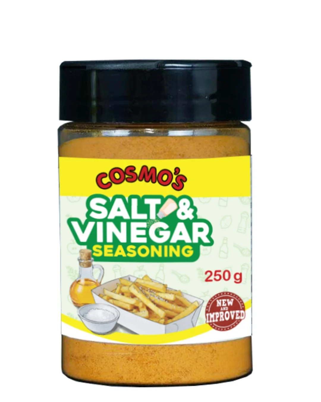 Cosmo's Salt & Vinegar Shaker 250gm