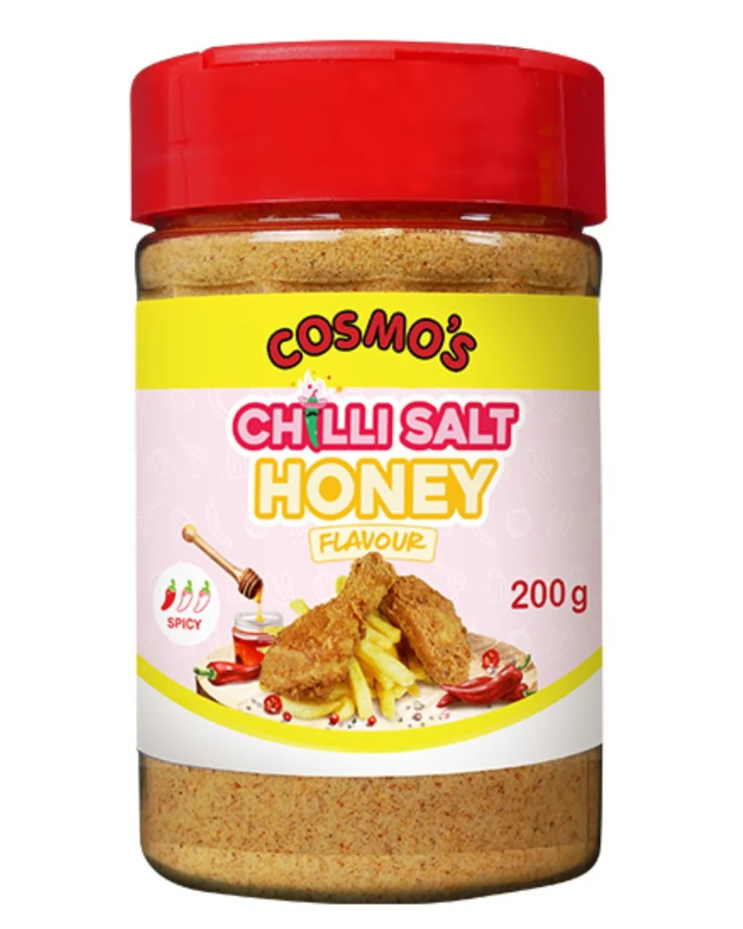 Cosmo's Chilli Honey Flavoured Salt 200g