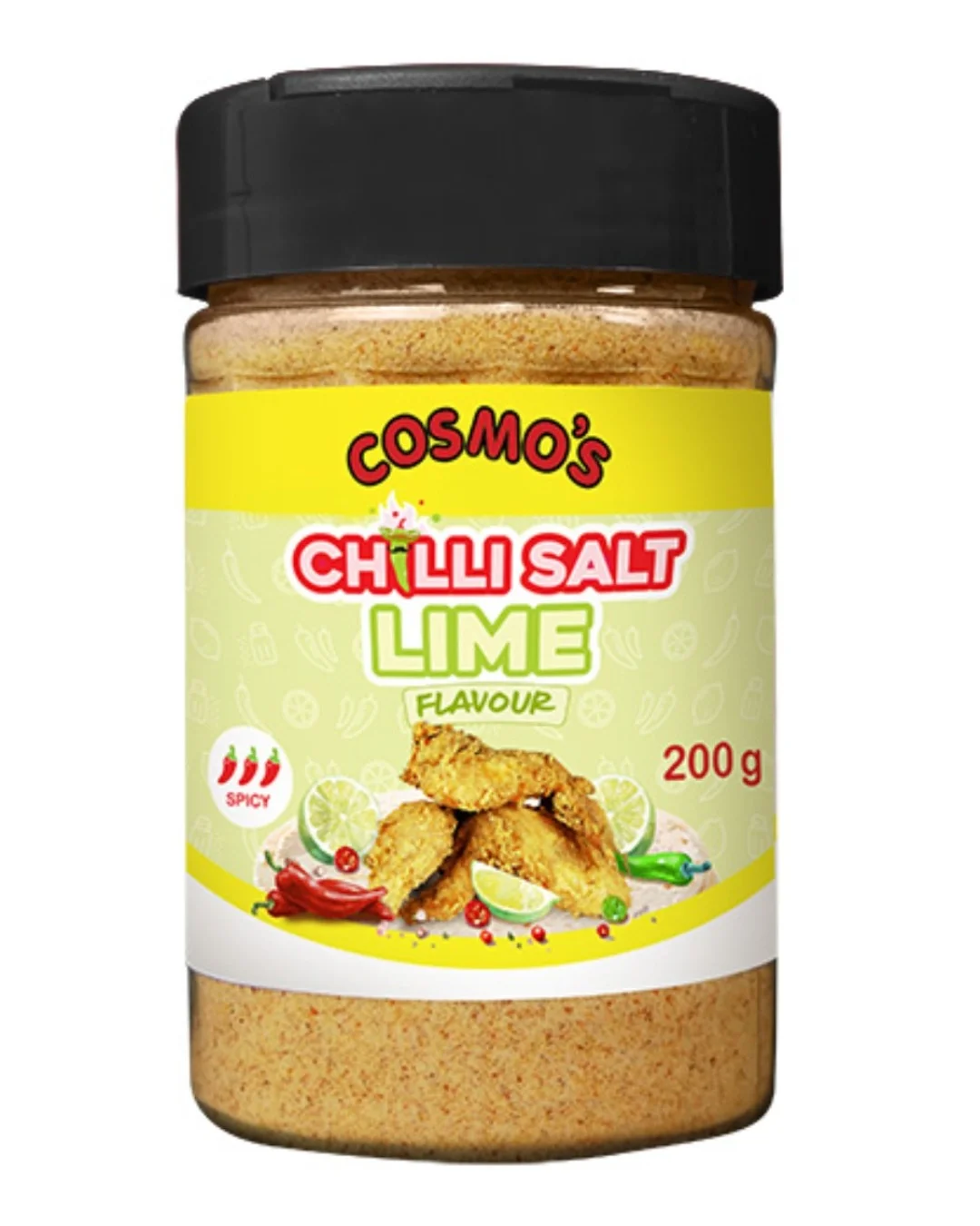 Cosmo's Chilli Lime Flavoured Salt 200gm